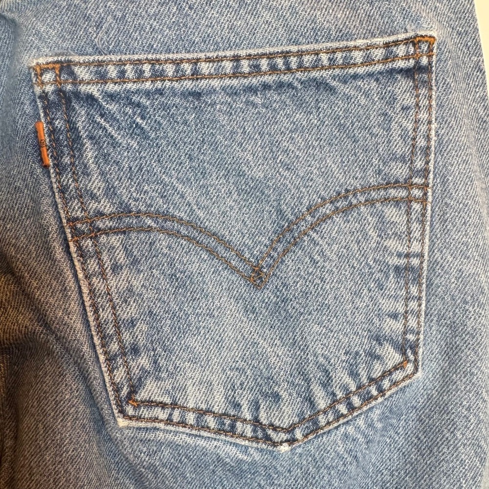 Vintage Levis 505 Orange Tab Jeans Mens 36x34 Blue Regular Fit Straight Leg 1997 - Picture 7 of 9